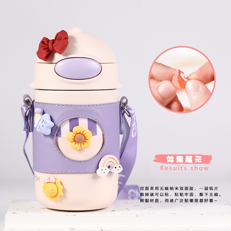 🌸Set 10 Phụ Kiện Trang Trí DIY Sticker 3D nổi màu sắc dễ thương🌸