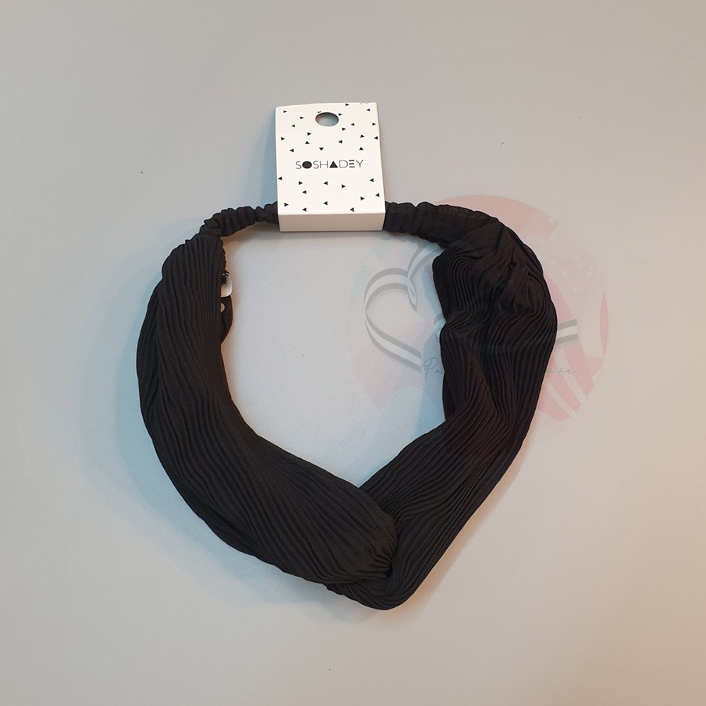 Băng đô cài tóc vải xếp ly Turban xuất khẩu Mỹ