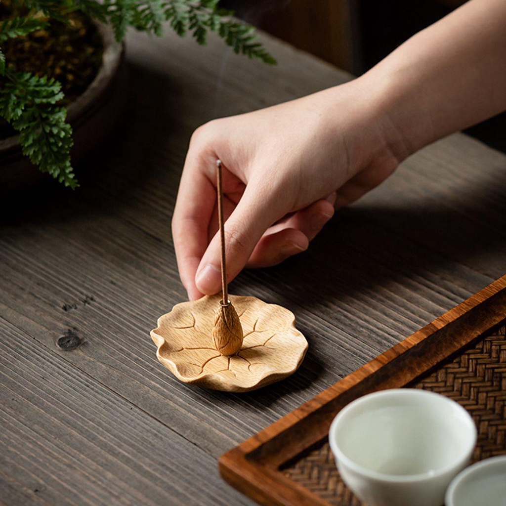 IVORY Giá Đỡ Nhang Trầm Hương Bằng Tre Thân Thiện Với Môi Trường Phong Cách Nhật Bản