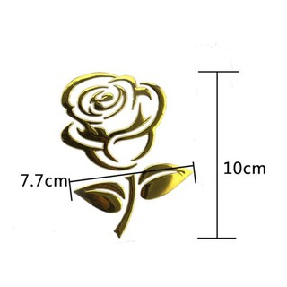 Miếng dán Sticker Hoa hồng nổi 3D