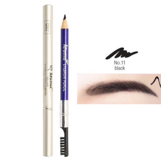 Chì Vẽ Mày 2 đầu Aroma Mira Eyebrow Pencil