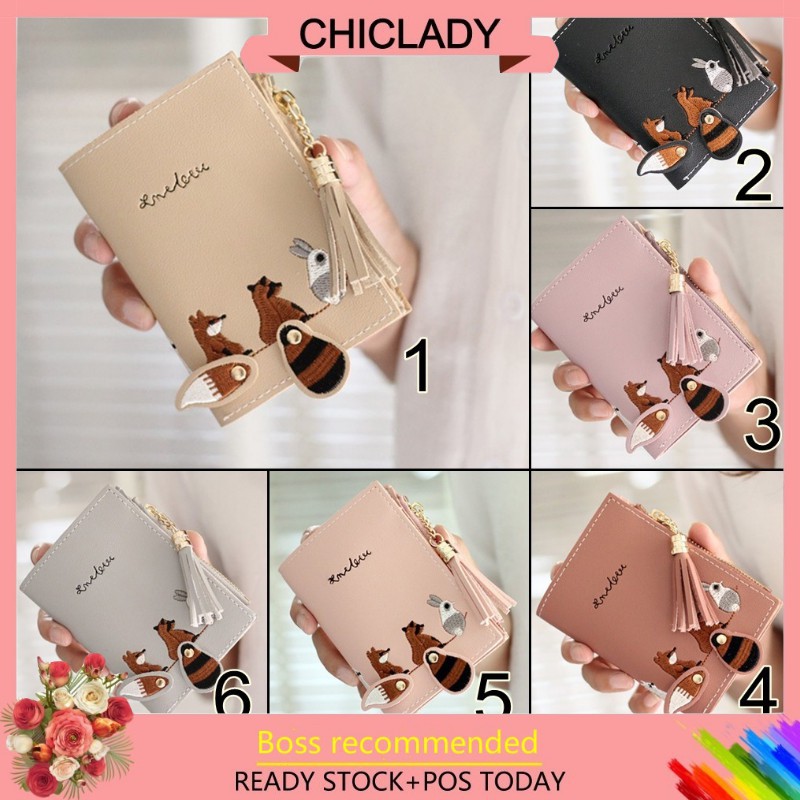 Ví nữ loại ngắn thiết kế có dây kéo đáng yêu | BigBuy360 - bigbuy360.vn