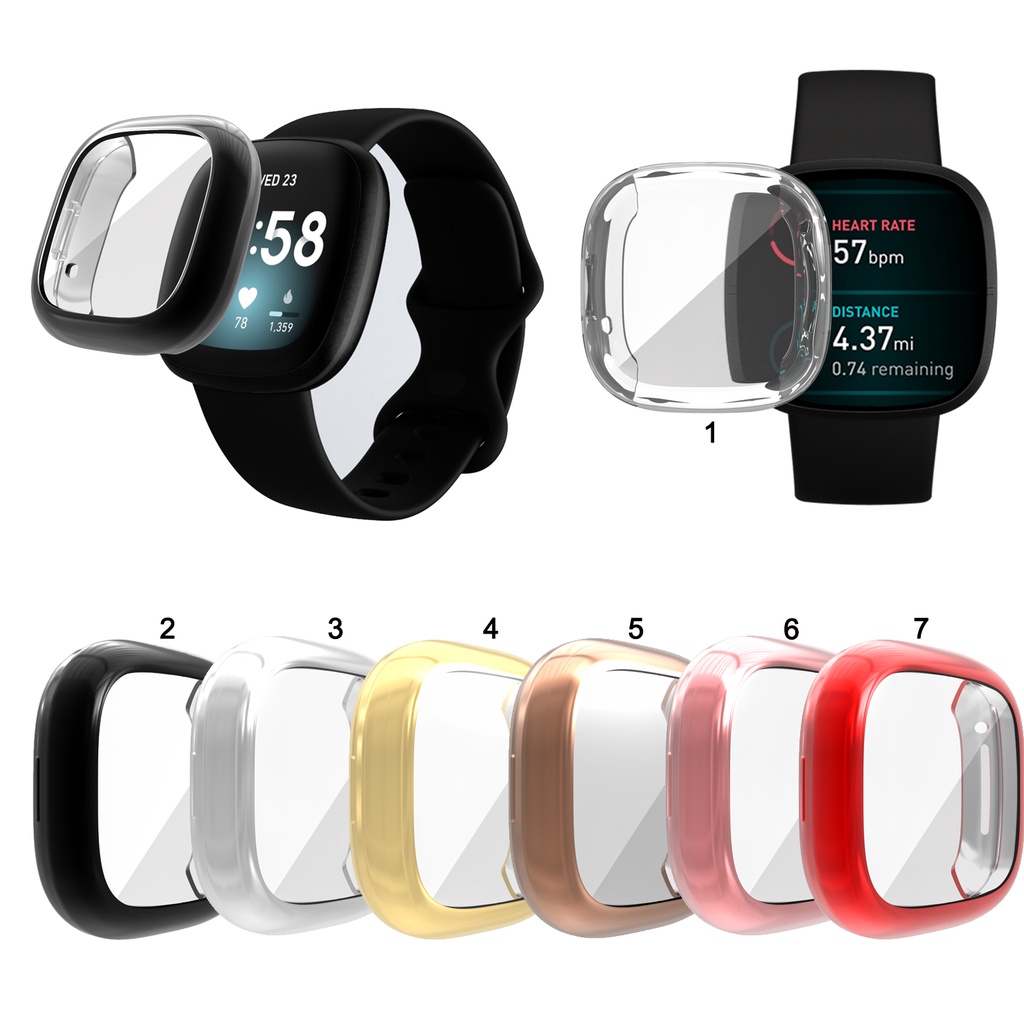 Ốp Điện Thoại TPU Mềm Mỏng Cho Fitbit Versa 3 Sense