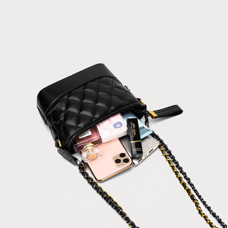 🌸Hàng Order🌸 Túi Xách Nữ CEEKAY Kẻ Lưới Da Trần Khóa Kéo Quai Da Phối Xích Sang Chảnh Nữ Tính 🌸Hàng Quảng Châu