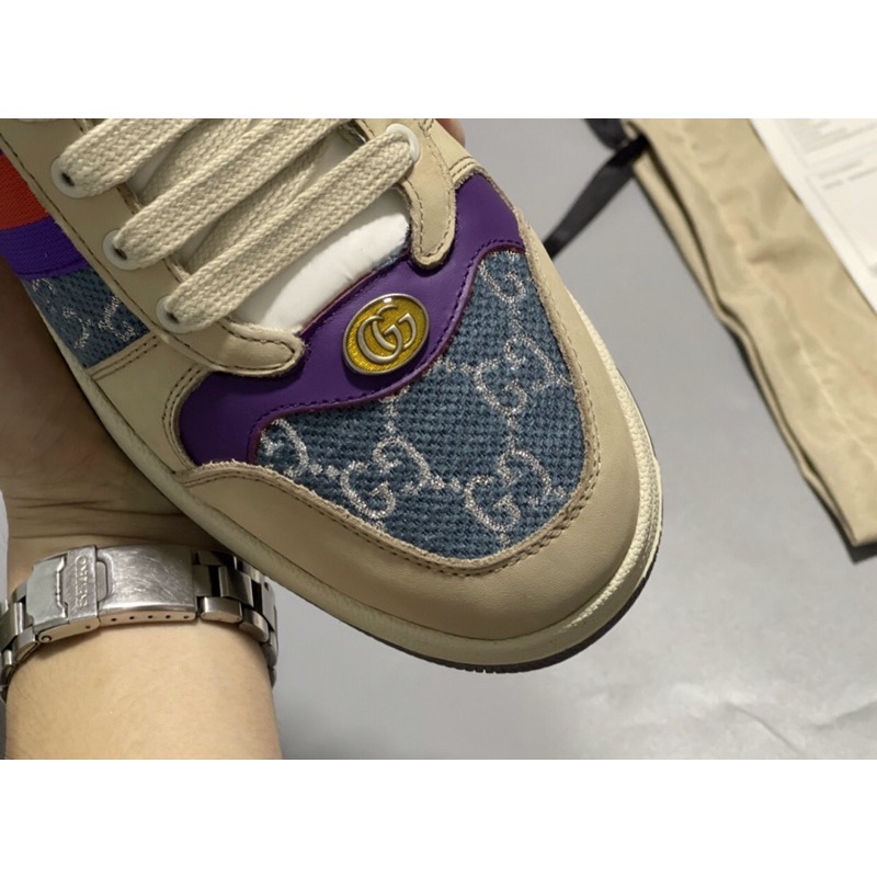 Giày gucci tím xanh hàng siêu cấp