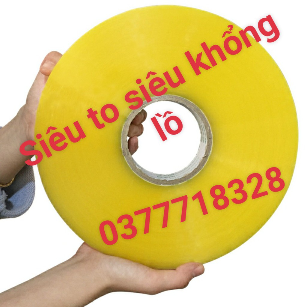Băng keo trong suốt đóng gói hàng lớn to khổng lồ[1 CUỘN LÕI GIẤY SIÊU NHẸ ]