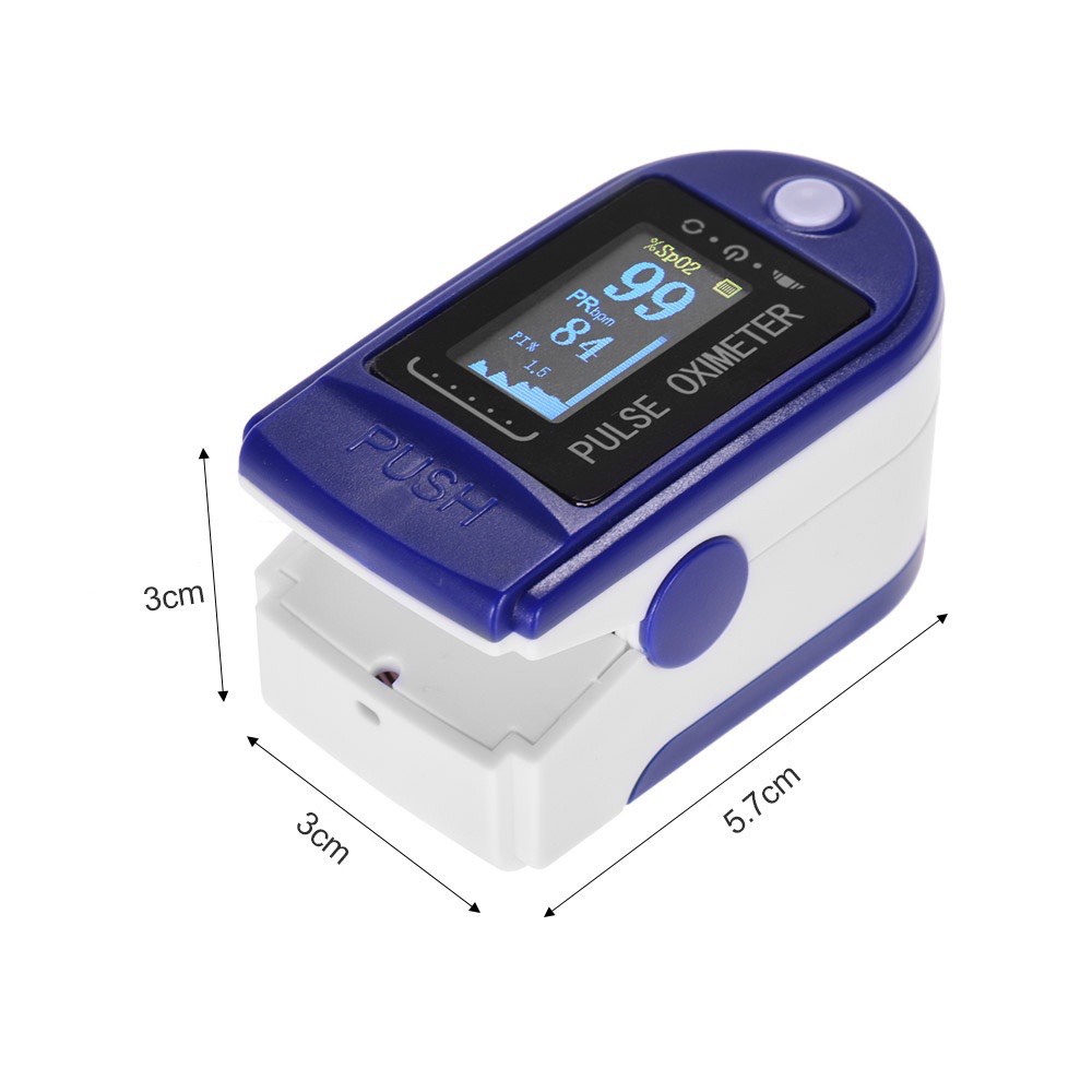 Máy đo nồng độ oxy trong máu spo2 lk88 đo 3 chỉ số bao test 7 ngày tặng pin aaa
