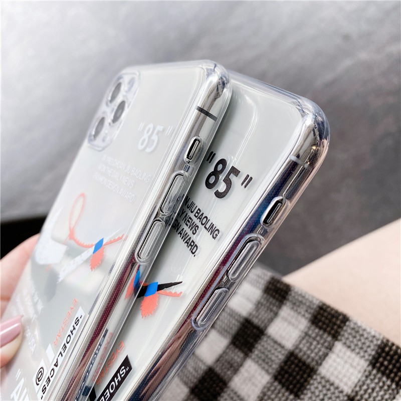 Ốp iPhone dẻo trong suốt chống rơi vỡ phong cách thể thao cho Iphone 12 ProMax 11 ProMax XS XR 7/8 Plus 6s ốp iphone 11 | WebRaoVat - webraovat.net.vn