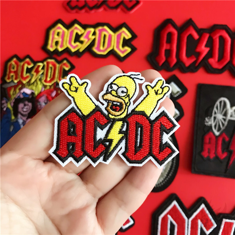 Sticker ủi thêu hình nhóm nhạc Rock phong cách thời trang độc đáo