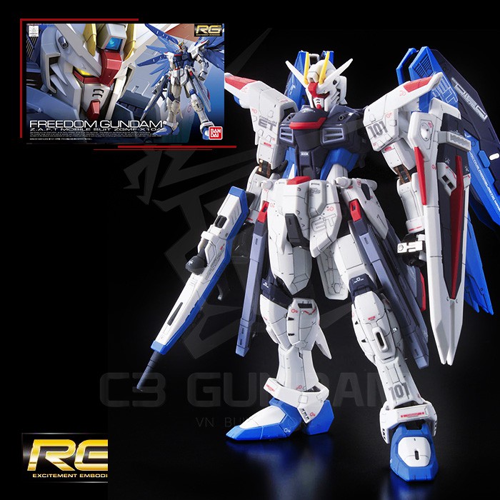 MÔ HÌNH GUNDAM RG 05 1/144 FREEDOM GUNDAM SEED BANDAI