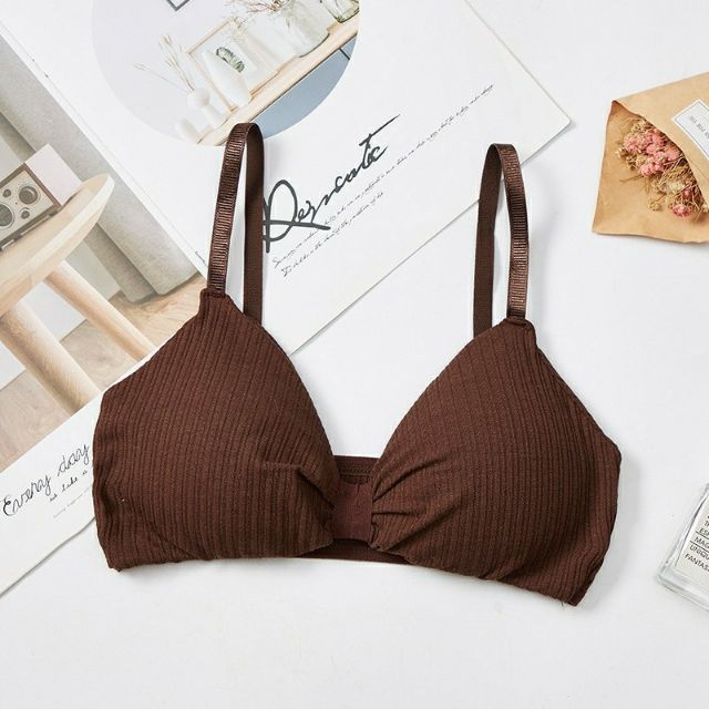 ÁO BRA COTTON NƠ ĐIỆU SANG CHẢNH ĐỆM DÀY KHÔNG GỌNG | BigBuy360 - bigbuy360.vn