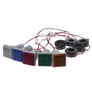 Square LED Digital Dual Display Voltmeter & Ammeter Voltage Gauge Current Meter
