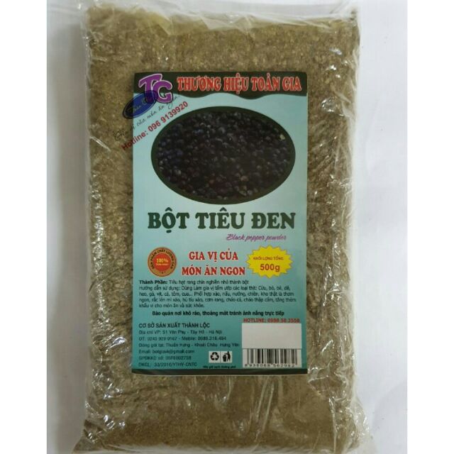 Bột tiêu đen gói 500gr