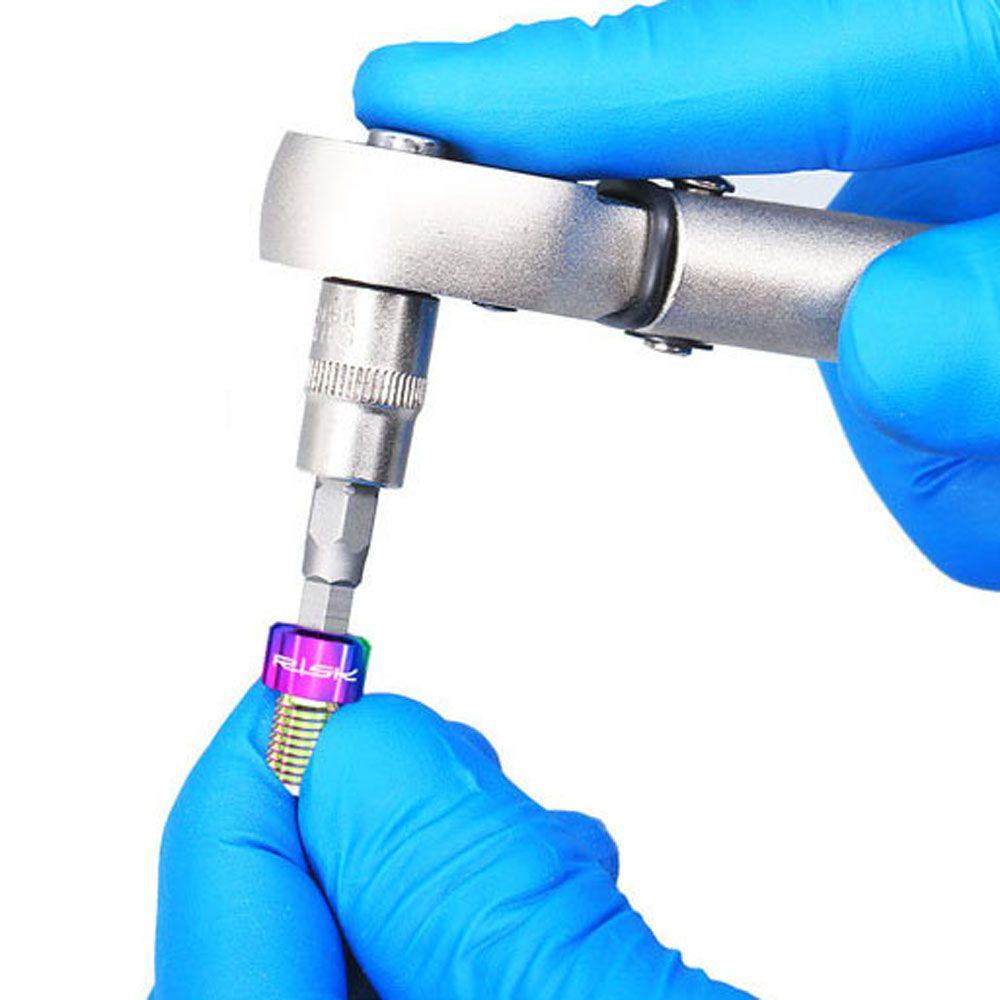Bộ 2 Ốc Vít Cố Định Dây Phanh Xe Đạp Màu Đen