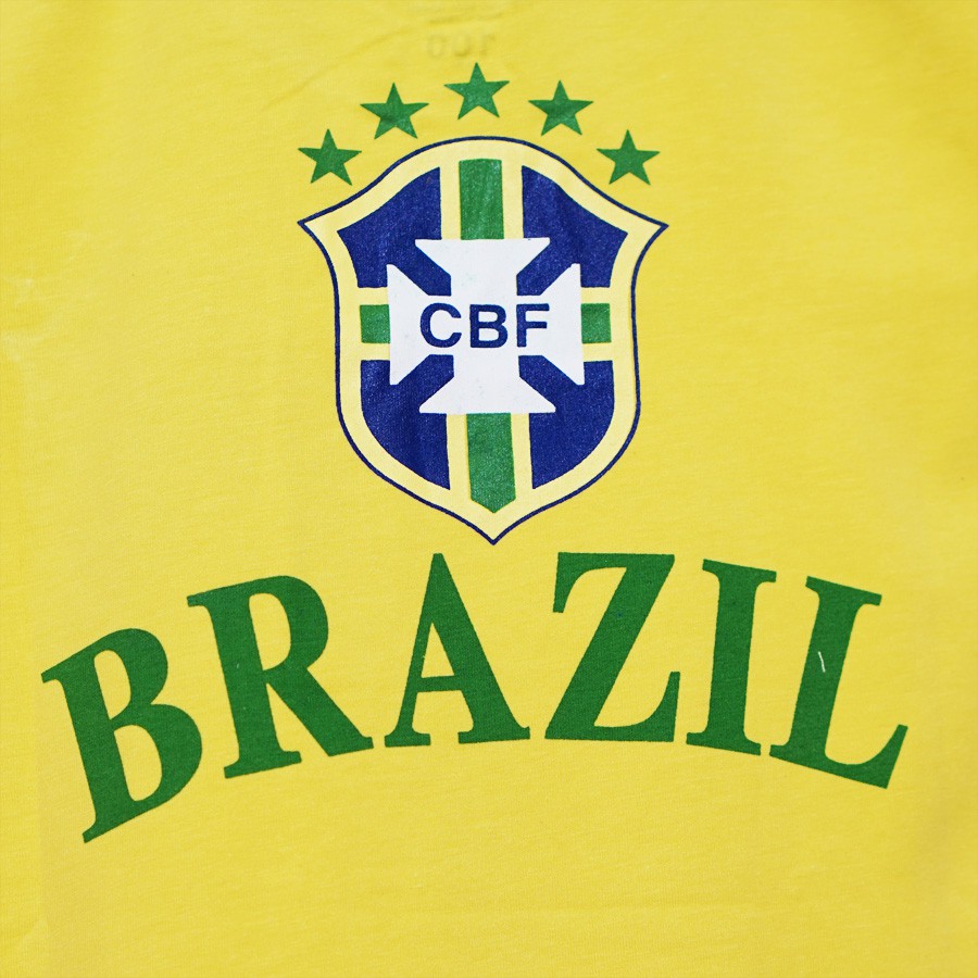Cổ vũ bóng đá thế giới  bộ thun thể thao đội tuyển brazil  năng động cho bé trai