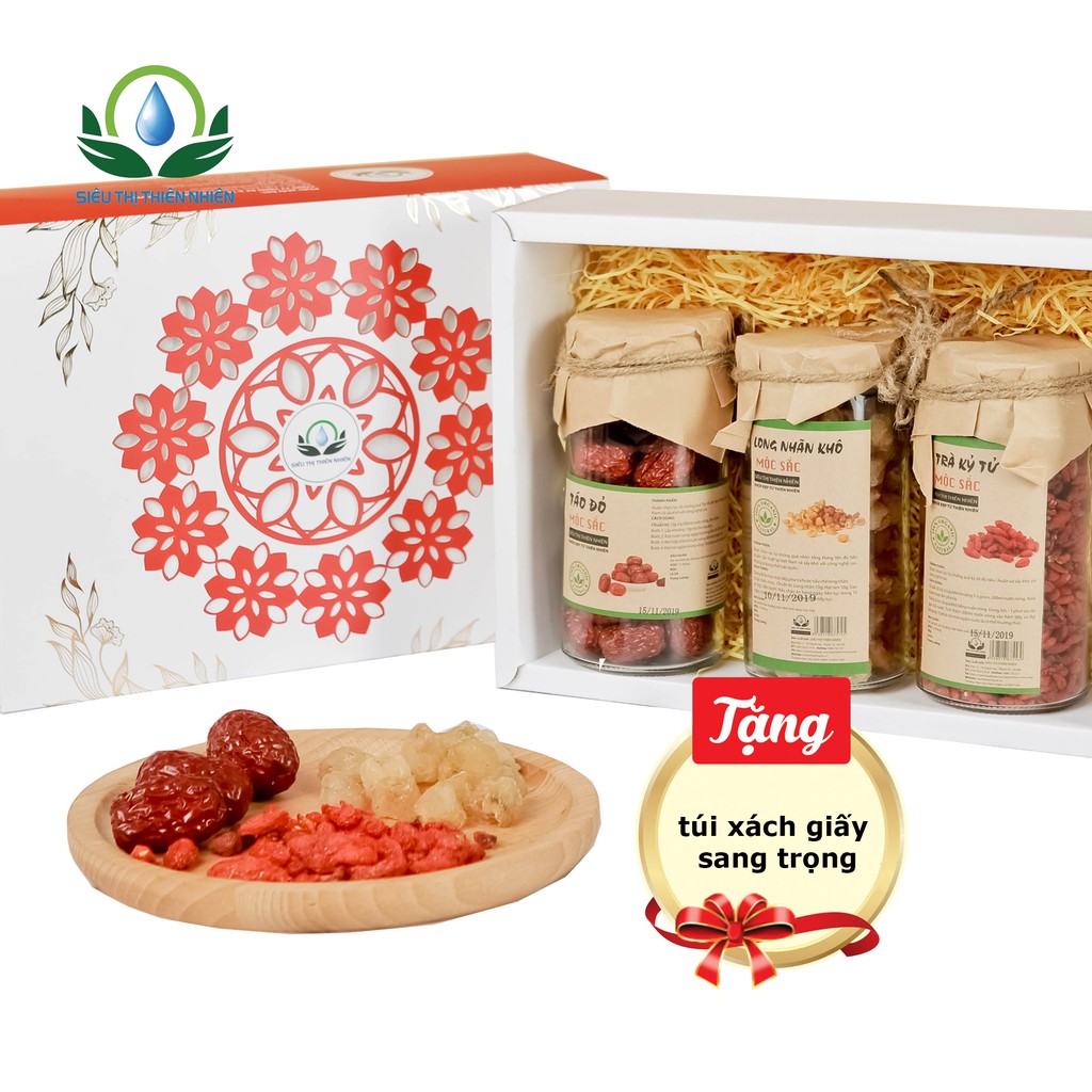 Hộp quà tặng 12 sức khỏe ĐẠI BỔ: Trà Kỷ Tử, Táo Đỏ, Long Nhãn Mộc Sắc cao cấp | BigBuy360 - bigbuy360.vn