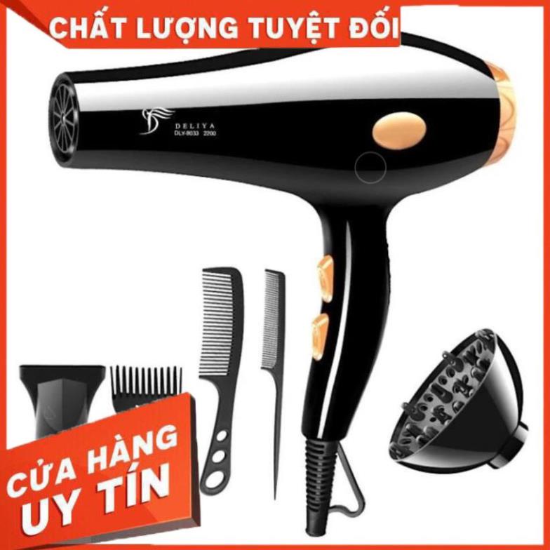 [ Bán Lẻ Giá Sỉ ] Máy Sấy Tóc, Tạo Kiểu Tóc Deliya2200W 2 Chiều Kèm Bộ Phụ Kiện 5 Món, Thích Hợp Cho Mọi Loại Tóc