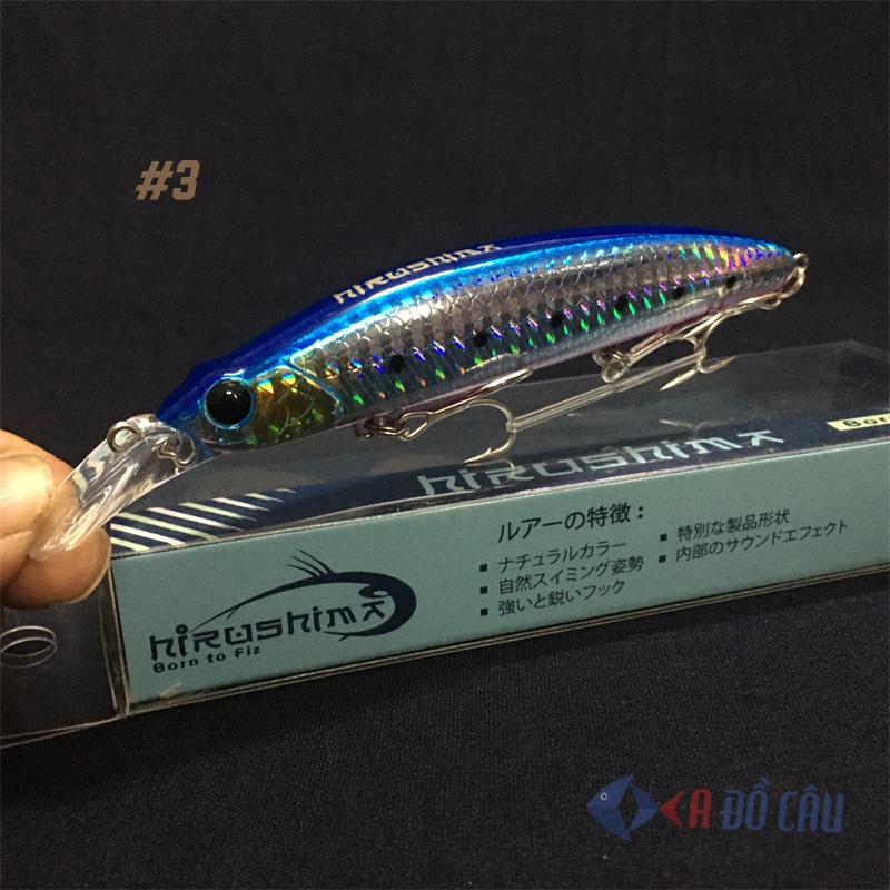Mồi câu gành biển Minnow Hirushima Ronin 110