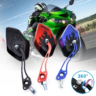 1 cặp gương chiếu hậu xe máy, ống kính nhôm độ phân giải cao đa chức năng, gương đảo chiều đòn bẩy ngắn ABS 10 mm