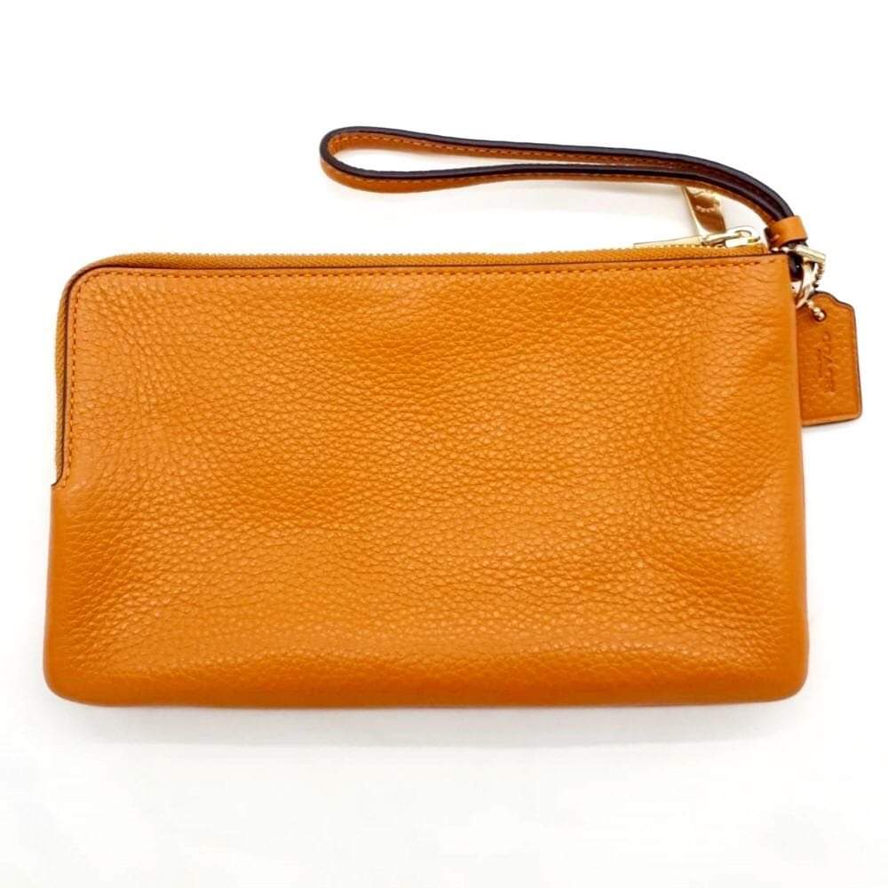 VÍ NỮ COACH 6644 Double Zip Wallet BUTTERSCOTCH CHÍNH HÃNG