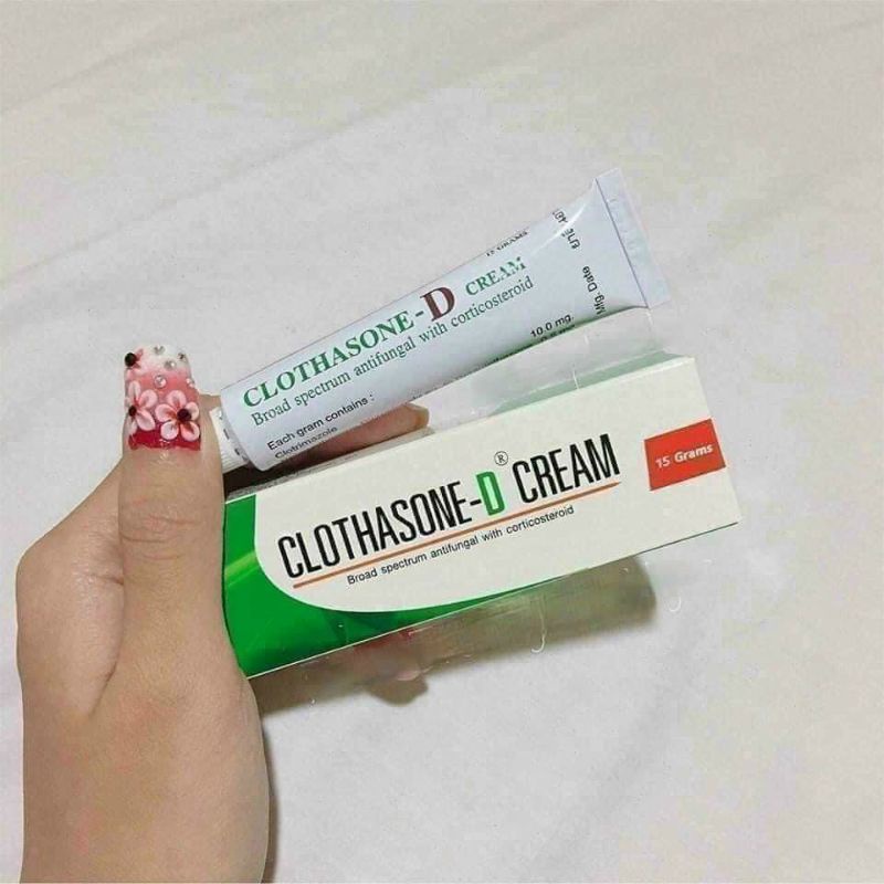 Kem giảm nấm móng CLOTHASONE-D Cream 15 gram Thái Lan