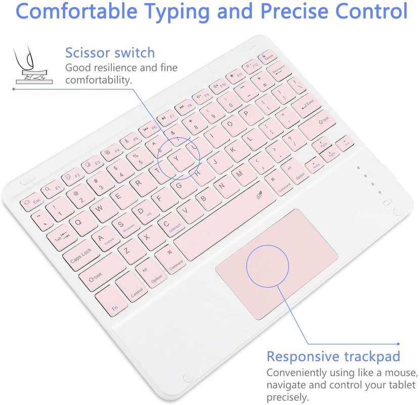 Bàn Phím Bluetooth ko dây 25.4 cm Cho Android Tablet Pc Laptop tablet táo