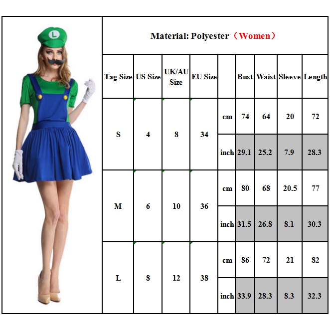 Bộ trang phục hoá trang nhân vật Mario và Luigi xinh xắn vui chơi Halloween