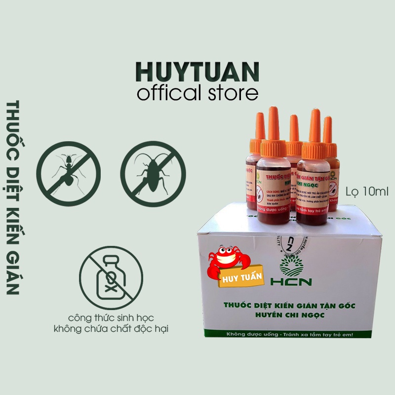 Thuốc diệt kiến gián sinh học HCN dung tích 10ml (TDK10)