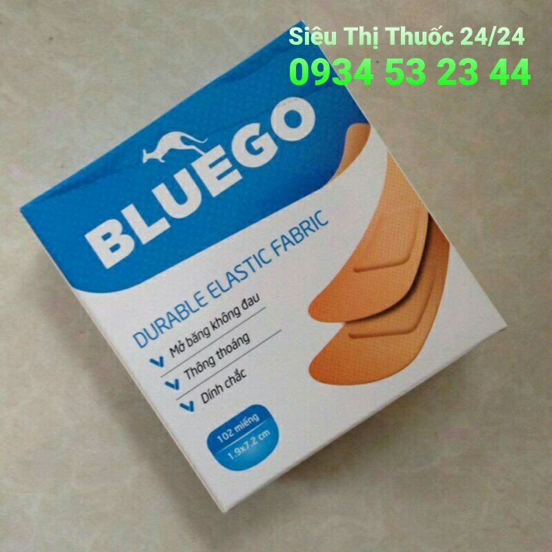 BĂNG CÁ NHÂN BLUEGO HỘP 102 MIẾNG