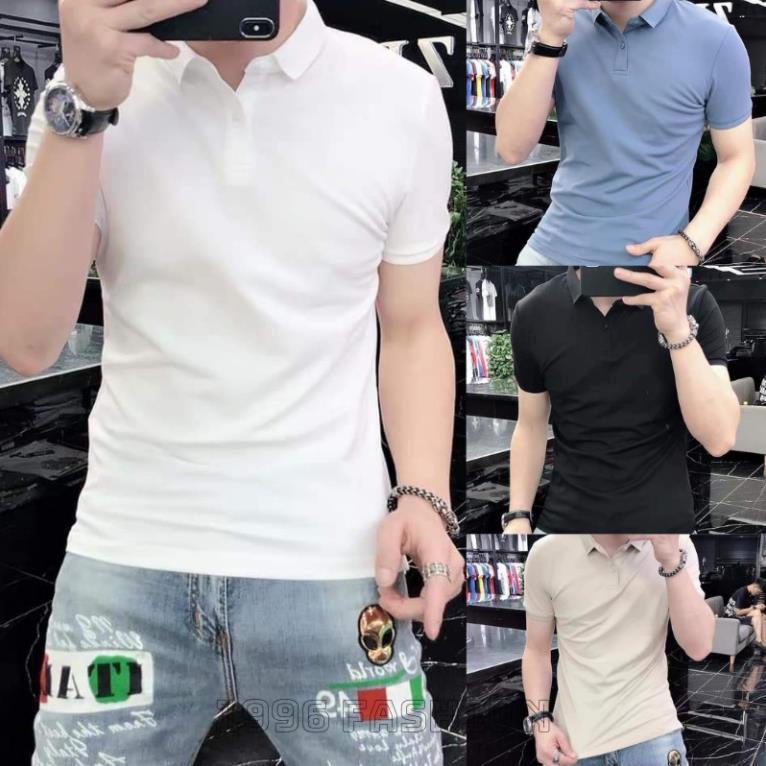 Áo cộc tay nam, áo thun nam POLO tay ngắn cổ bẻ thiết kế vải cá sấu cotton lạnh co dãn 4 chiều hàng cao cấp