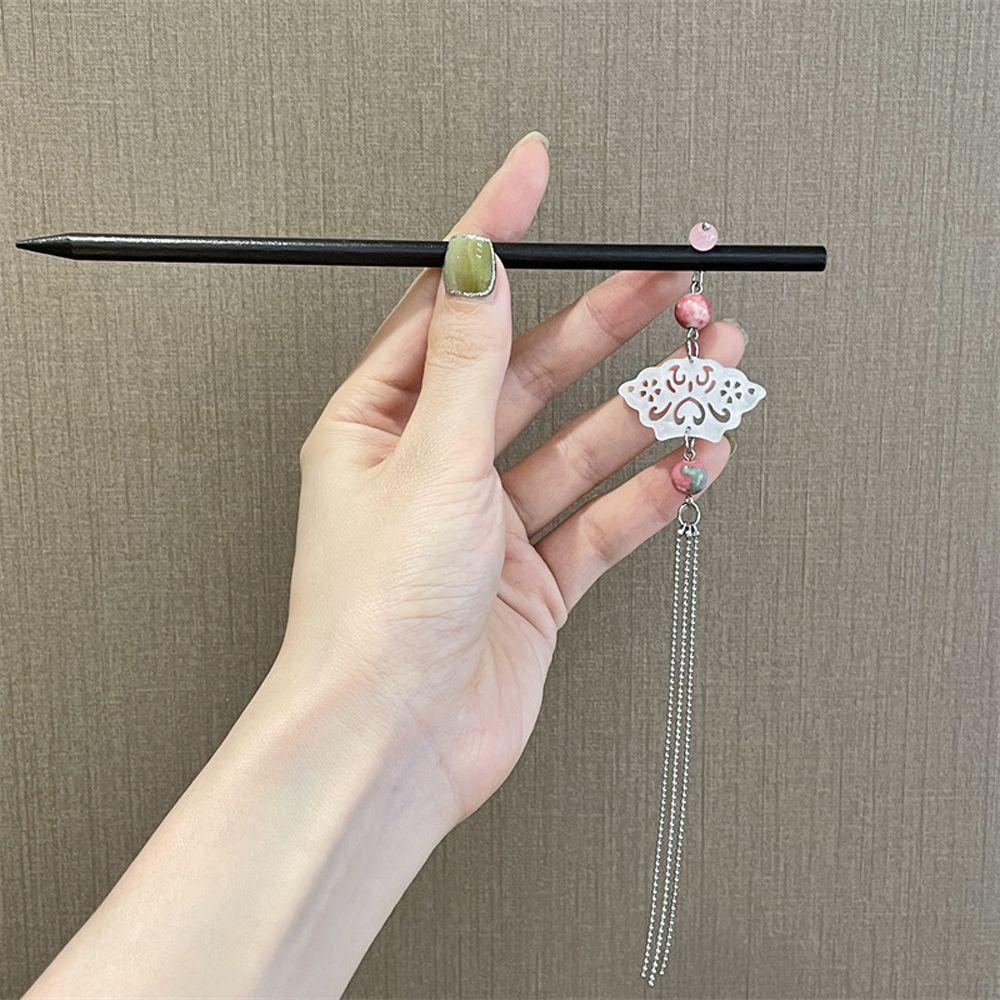 Trâm Cài Tóc Phối Tua Rua Phong Cách Trung Hoa Thanh Lịch Cho Cô Dâu