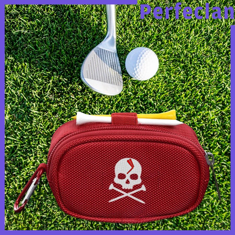 Túi Đựng Bóng Golf Đeo Thắt Lưng Màu Đen Có Khóa Kéo