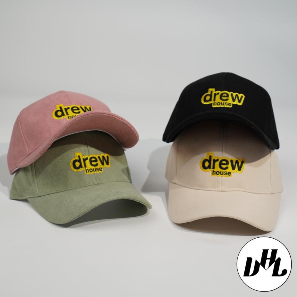 (SẴN HÀNG) Mũ lưỡi trai, Nón kết nam nữ DREW vải NHUNG phong cách Ulzzang form unisex nam nữ (Ảnh thật)