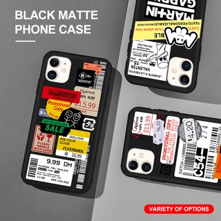 Ốp điện thoại TPU nhám màu đen hình rap cho Samsung Note 10 Plus Note 9 Note 8 Note 20 Ultra Samsung S8 Plus S7 S6 edge S5 Note 5 4 3