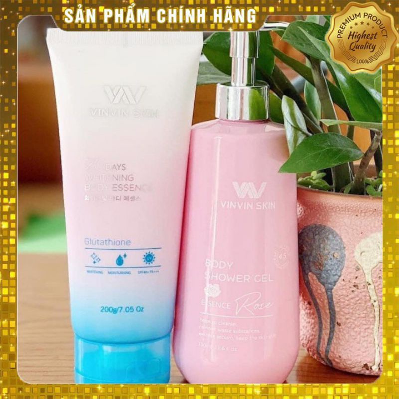 [Chính Hãng] COMBO Truyền Trắng Da Toàn Thân Cao Cấp VINVIN SKIN - trẻ hóa da tối ư