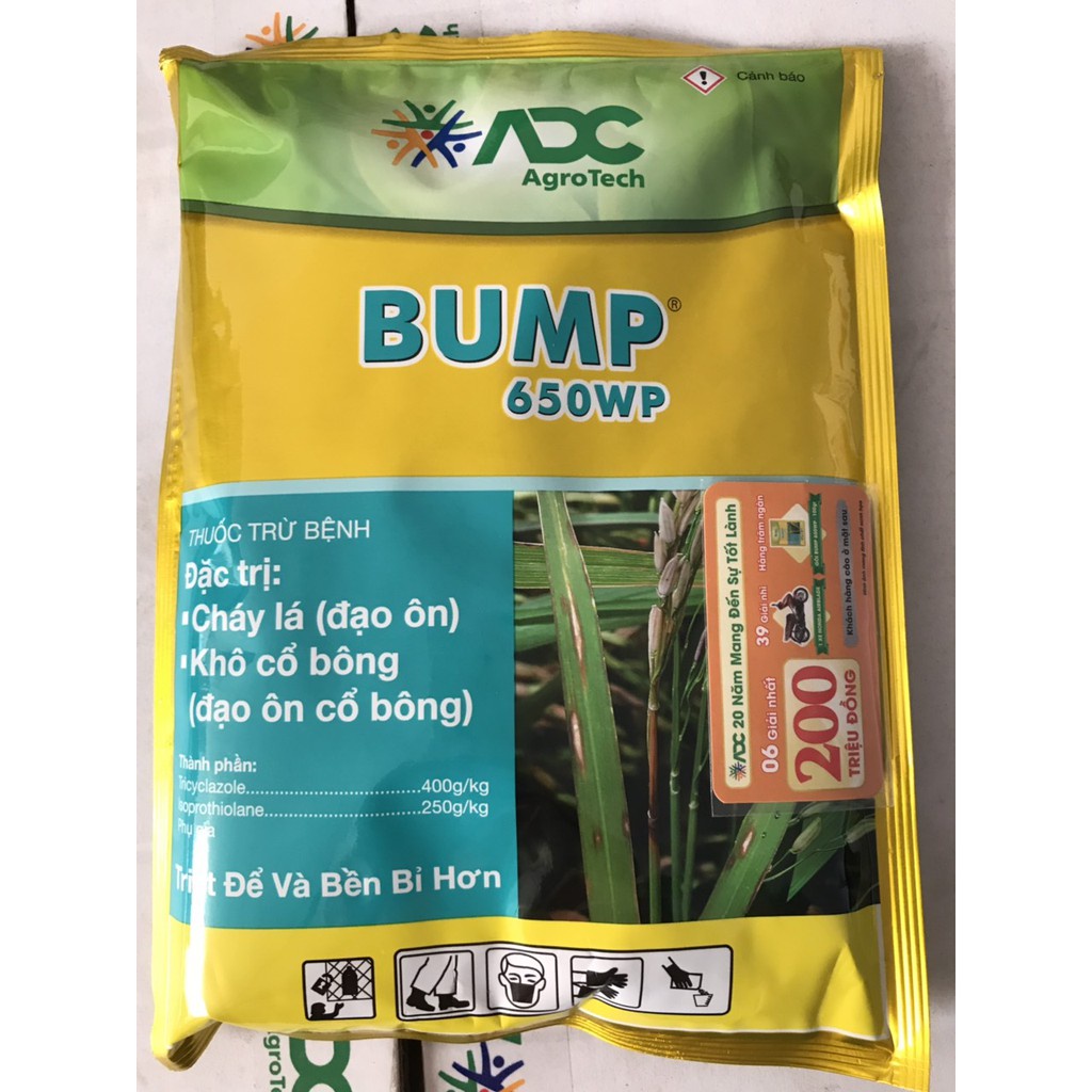 THUỐC TRỪ BỆNH BUMP 650WP ADC - ĐẶC TRỊ CHÁY LÁ, ĐẠO ÔN CỔ BÔNG
