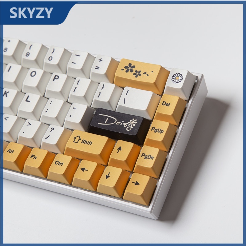 133 Phím Daisy Keycap Cherry Profile PBT Dye Sub Bàn phím cơ học Keycaps