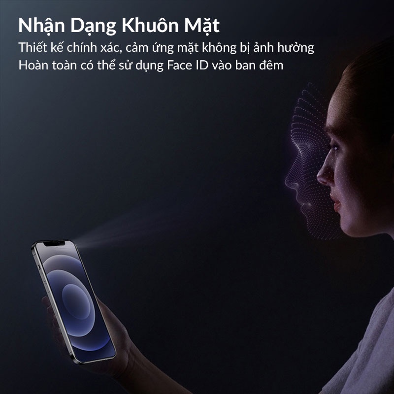 Kính Cường Lực 2.5D ZIFRIEND Warrior Bull Full Viền Chống Ánh Sáng Xanh Cho iPhone 12 Pro Max 11 Pro Max Xs Max Xr X Xs