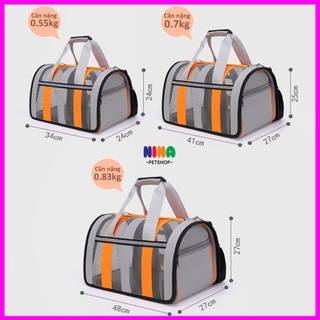 Túi lồng vận chuyển đựng mèo thú cưng chó pét giá rẻ size lớn dạng lưới