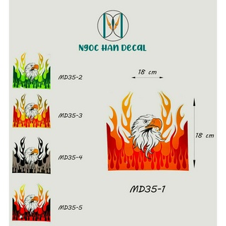 Tem dán mỏ dè trước sau xe máy35