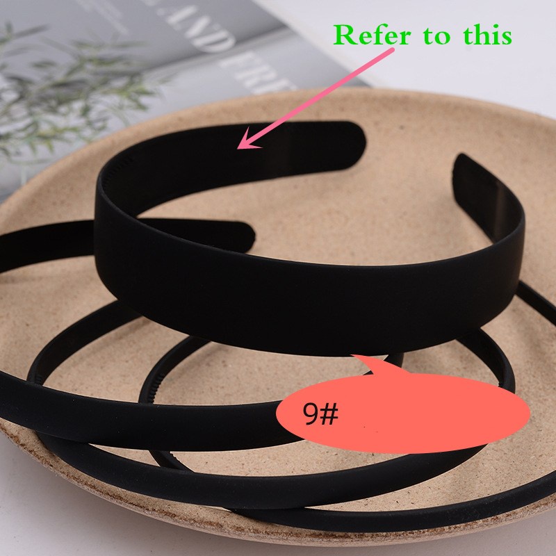 Đen Băng đô cài tóc rửa mặt Bằng Nhựa Nhám Phong Cách Hàn Quốc Cho Nam Nữ