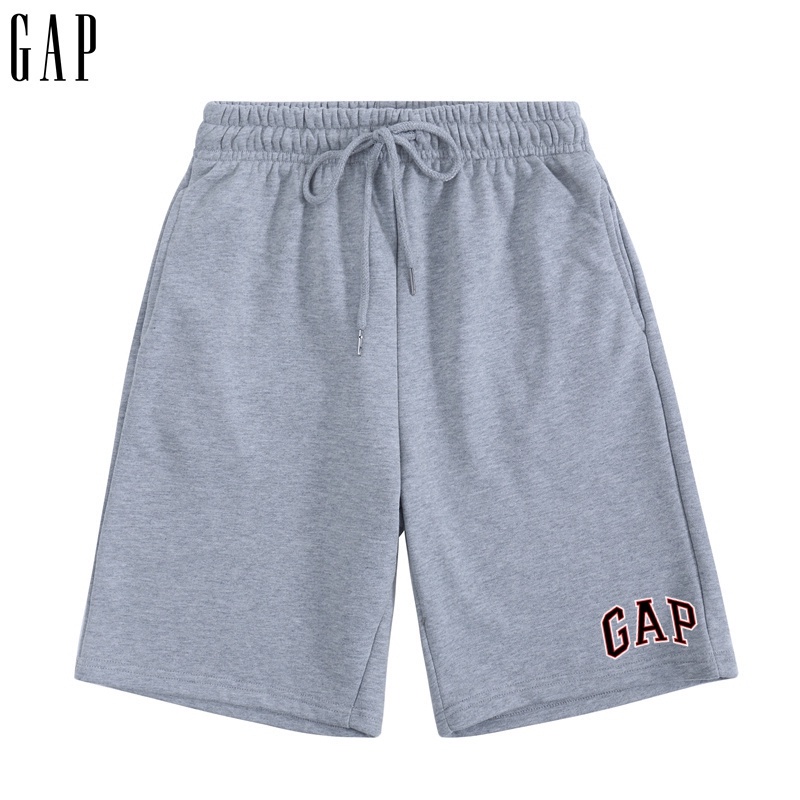 Quần short cotton lưng thun in họa tiết cổ điển dành cho nam và nữ