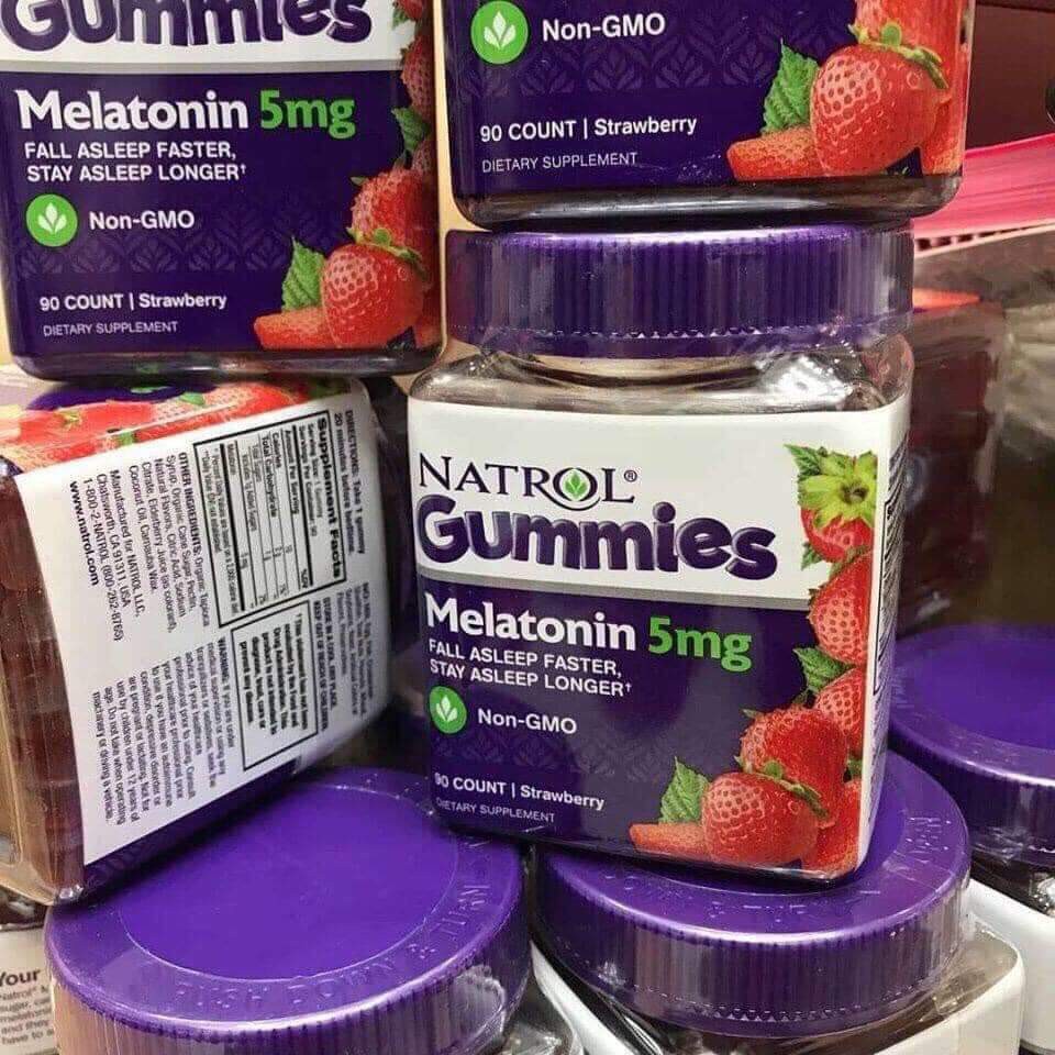 Natrol Sleep Gummies vị dâu mẫu mới