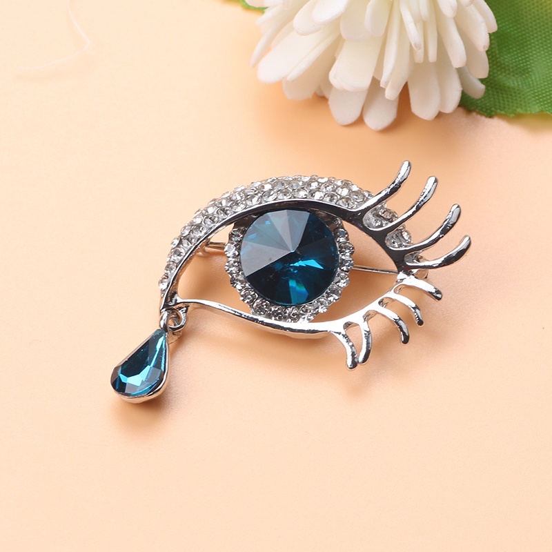 Ghim Cài Áo Hình Giọt Nước Đính Đá Thời Trang