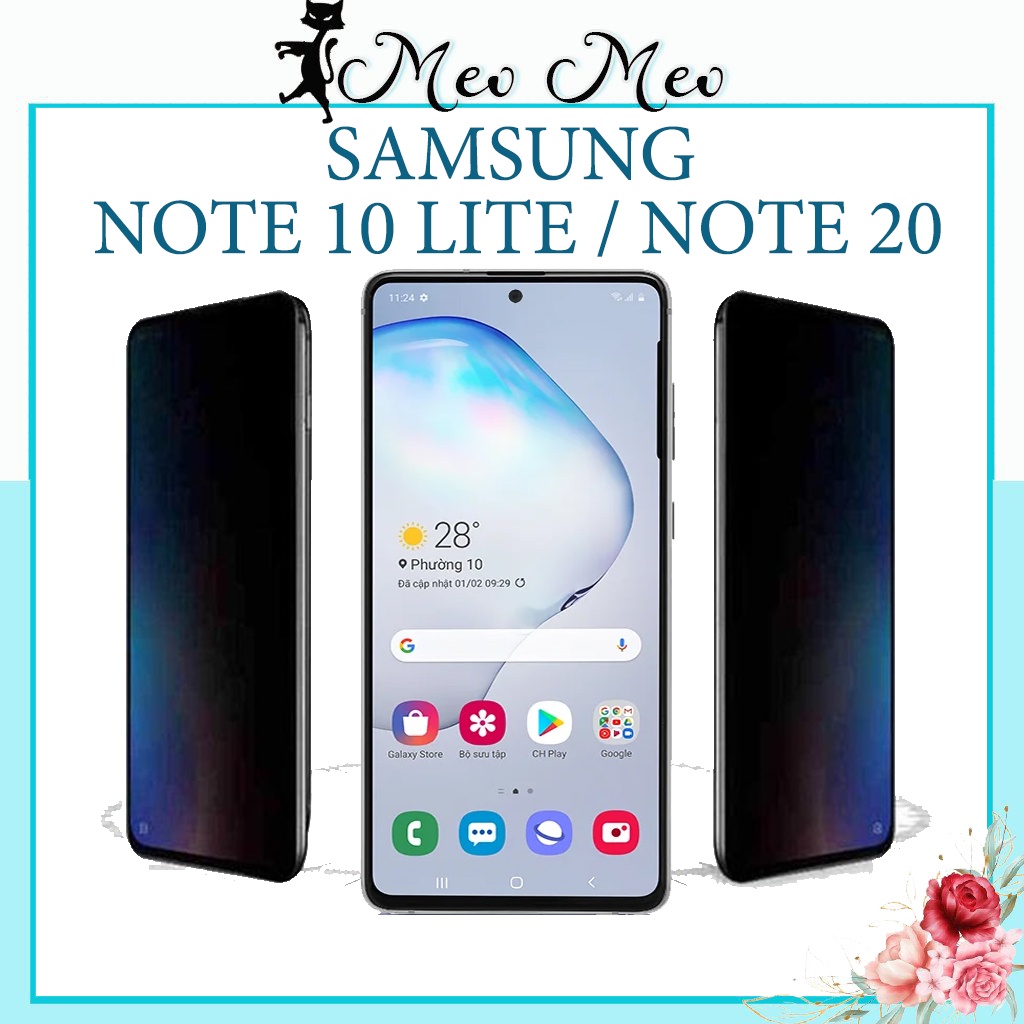 Kính cường lực Chống Nhìn Trộm Samsung Note 10 Lite / Note 20 - Độ trong suốt cao , chống vân tay - Bảo vệ sự riêng tư