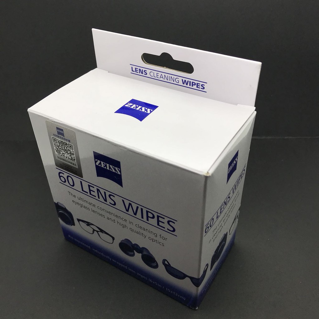 Hộp 60 miếng giấy lau ống kính Zeiss Lens Wipes - Vệ sinh Lens
