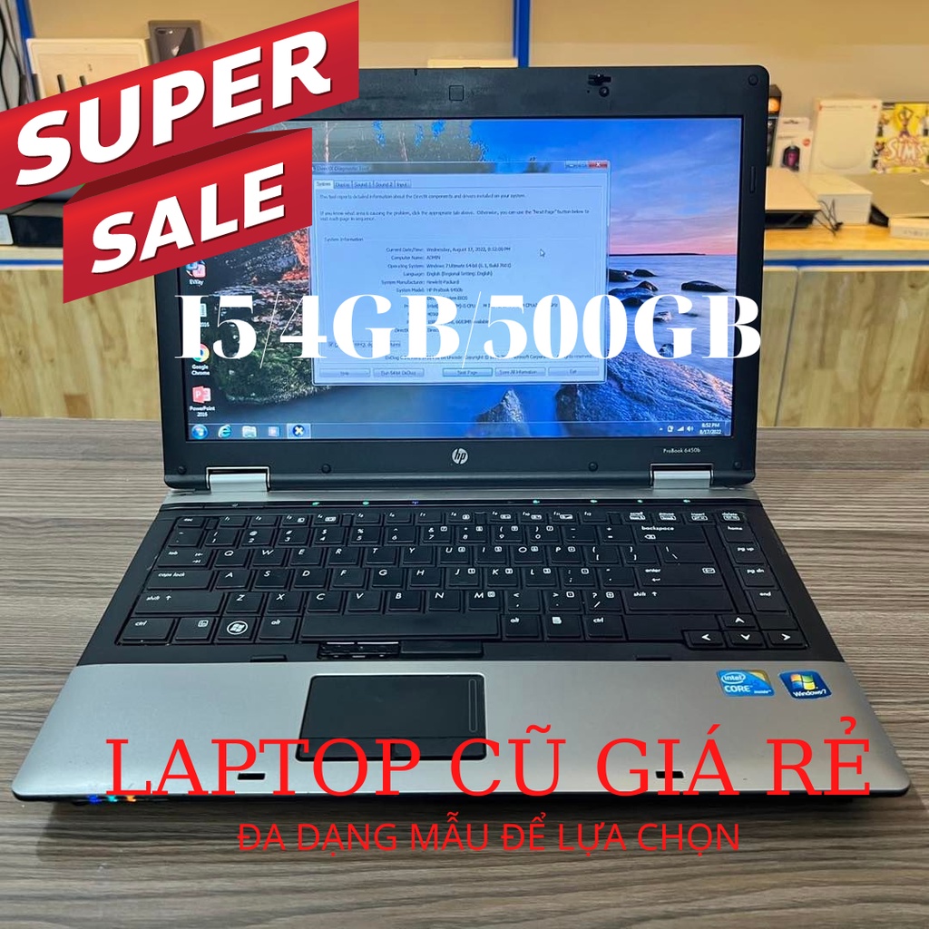 (Giá huỷ diệt) Laptop cũ giá rẻ ( Cấu hình: I5/ ram 4GB/500GB HDD) xem phim nghe nhạc học online, chơi game OK,..