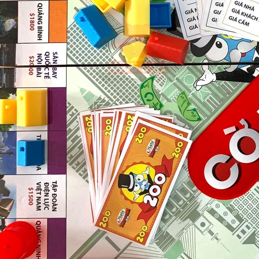 [Loại lớn] Cờ Tỷ Phú - Monopoly - bàn NHỰA cao cấp 42 x 42cm - Trò chơi rèn luyện tư duy tài chính