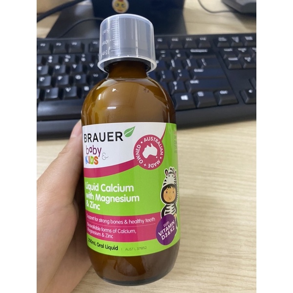 Bổ sung canxi, magie và kẽm Brauer Úc cho trẻ trên 1 tuổi