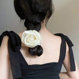 Scrunchies Cột Tóc Buộc Tóc LIN Đính Hoa Hồng